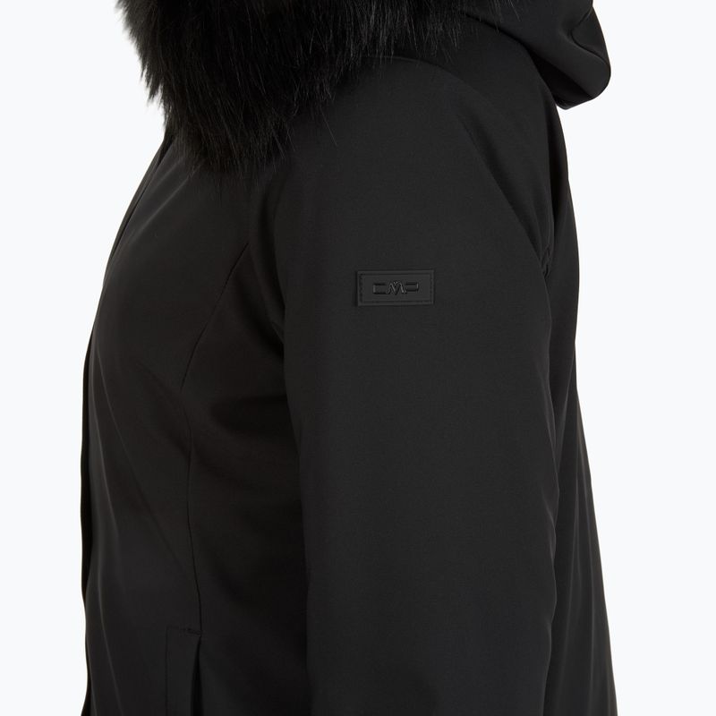 Kurtka ocieplana damska CMP 35K3626F Zip Hood Synthetic Fur nero 3