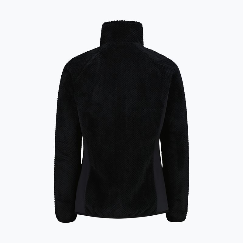 Bluza polarowa damska CMP 35P1566 Jacquard Highloft nero 2