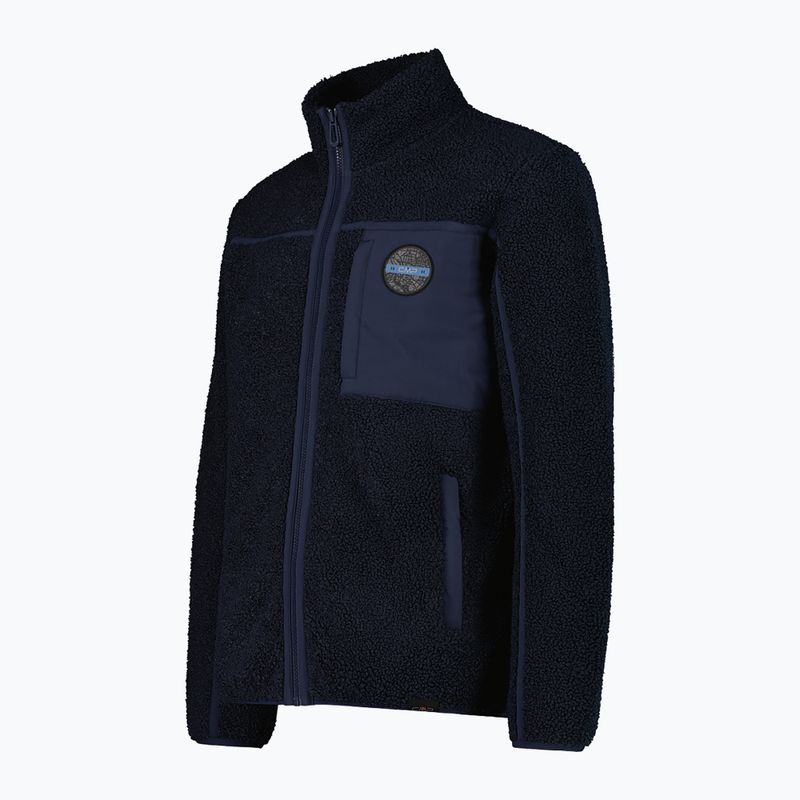 Kurtka męska CMP 35P3877 Teddy Highloft black/blue 3