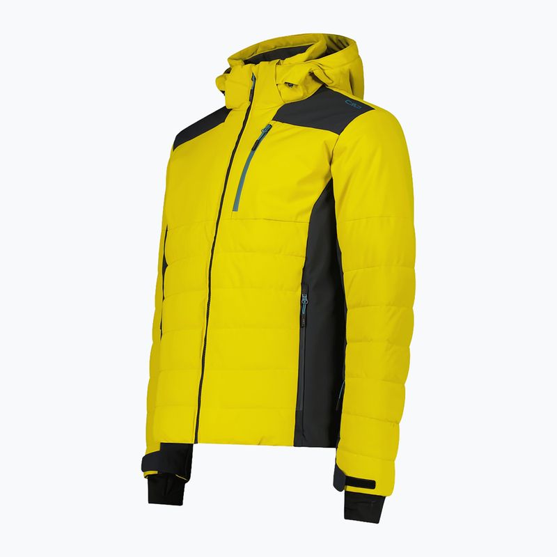 Kurtka narciarska męska CMP 35W0127 Zip Hood gold green 3