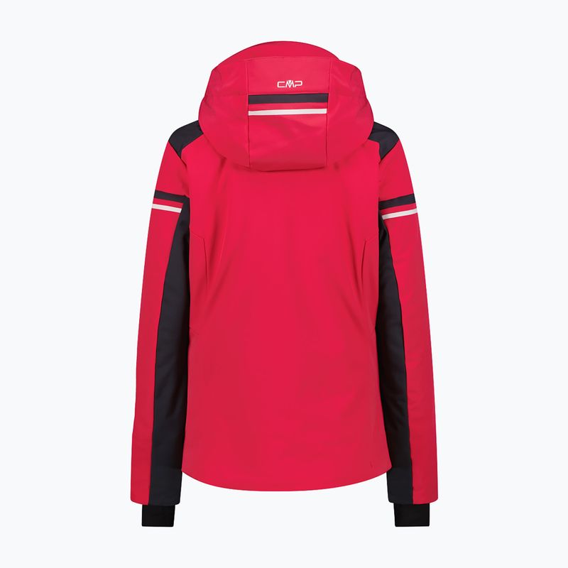 Kurtka narciarska damska CMP 35W0196 Zip Hood carminio 2