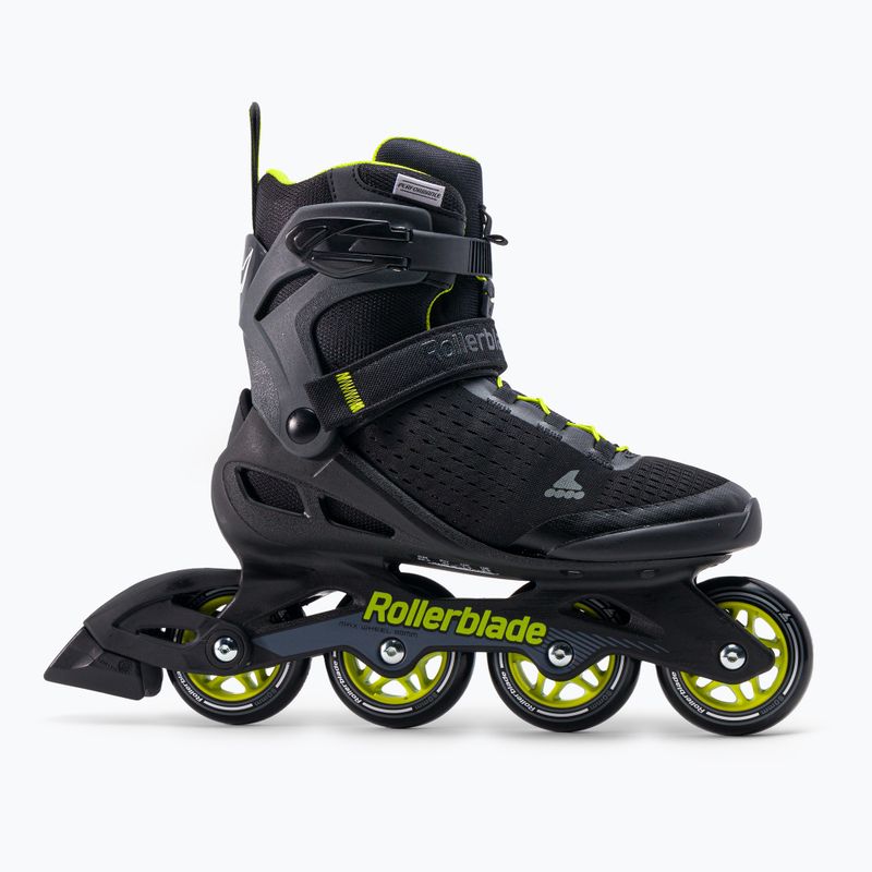 Rolki męskie Rollerblade Zetrablade Elite black/lime 2