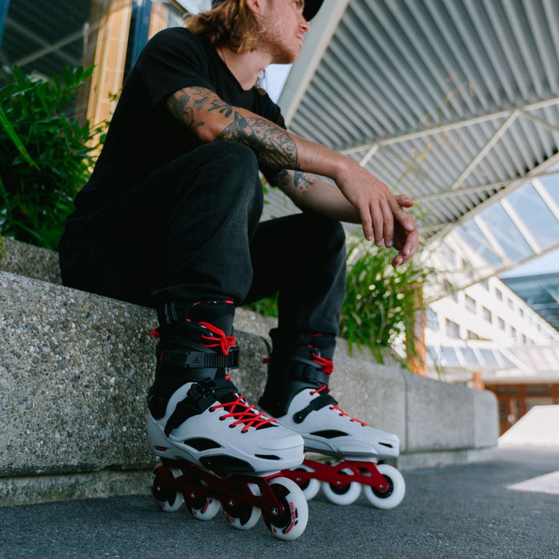 Rolki męskie Rollerblade RB PRO X grey/warm red 9