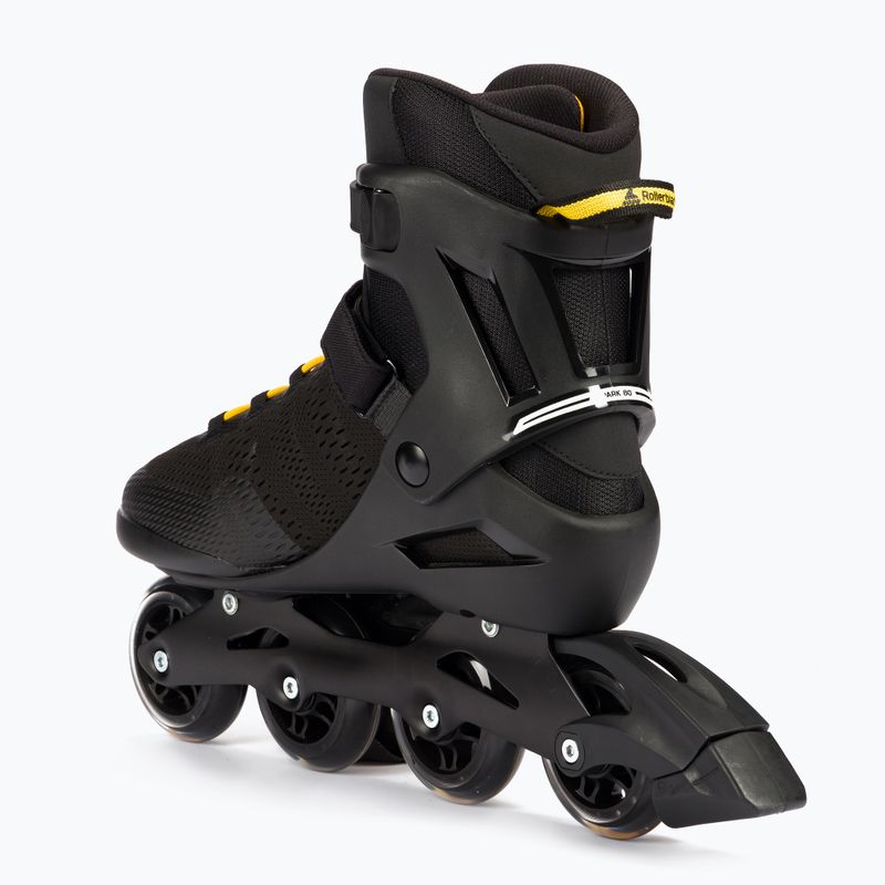 Rolki męskie Rollerblade Spark 80 black/saffron yellow 3