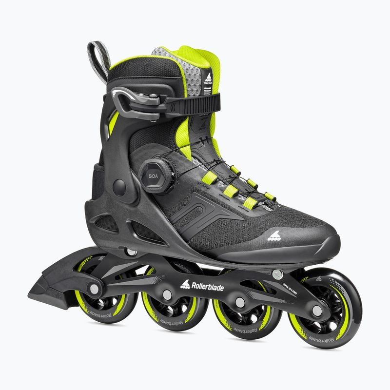 Rolki męskie Rollerblade Macroblade 84 BOA black/lime 8