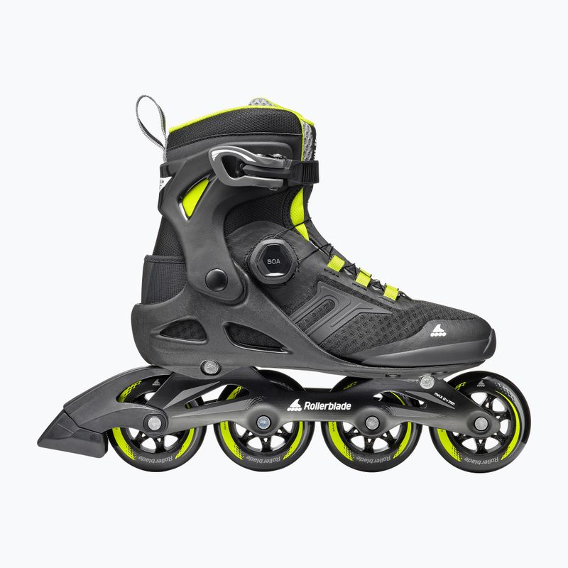 Rolki męskie Rollerblade Macroblade 84 BOA black/lime 9