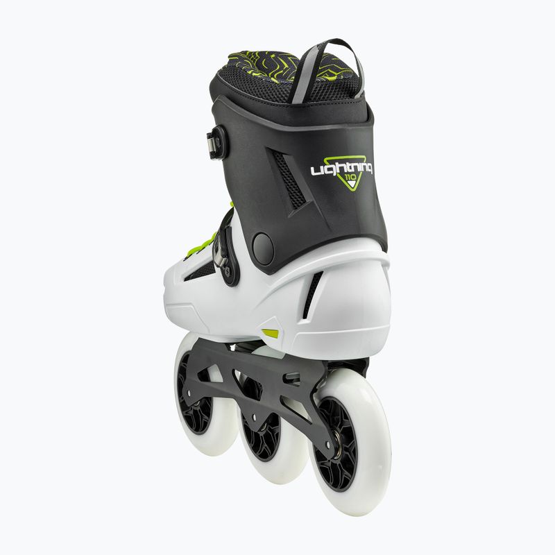 Rolki męskie Rollerblade Lightning 110 white/black 5