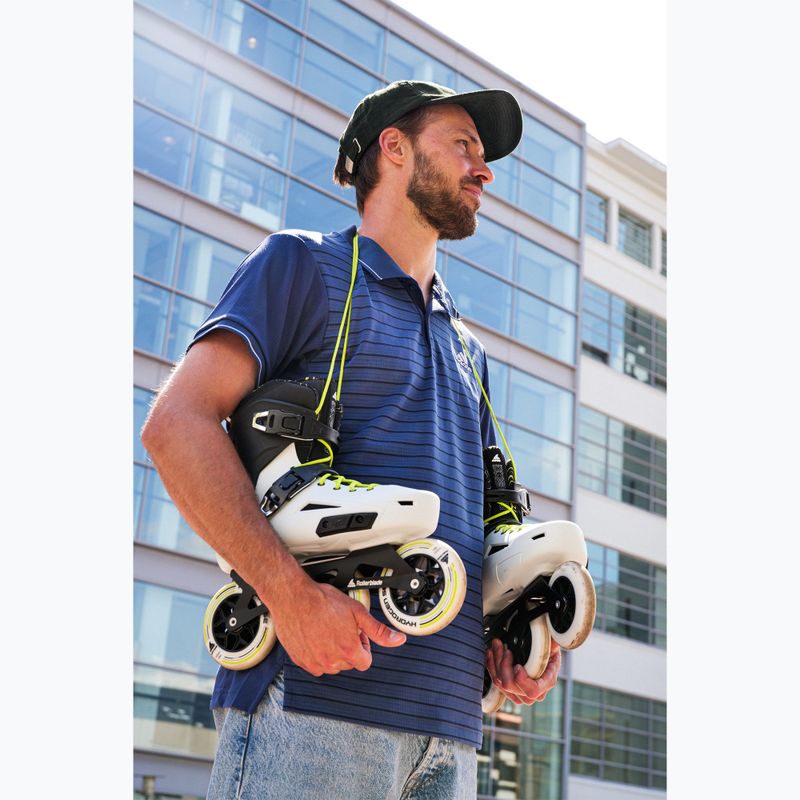Rolki męskie Rollerblade Lightning 110 white/black 10