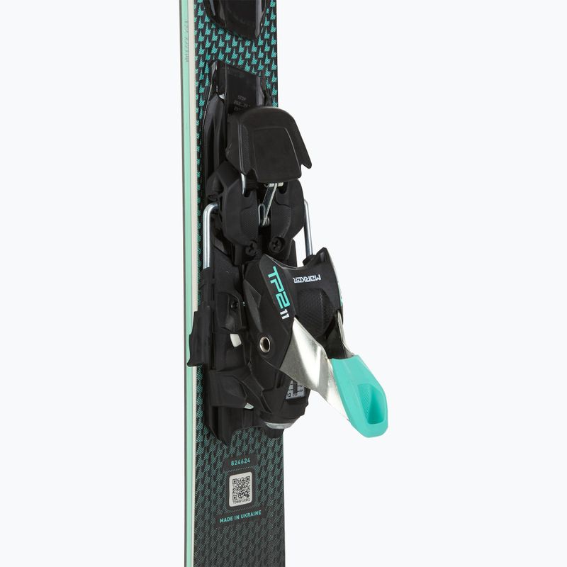 Narty zjazdowe damskie Nordica Belle DC 72 + wiązania TP2LT11 FDT black/teal 5