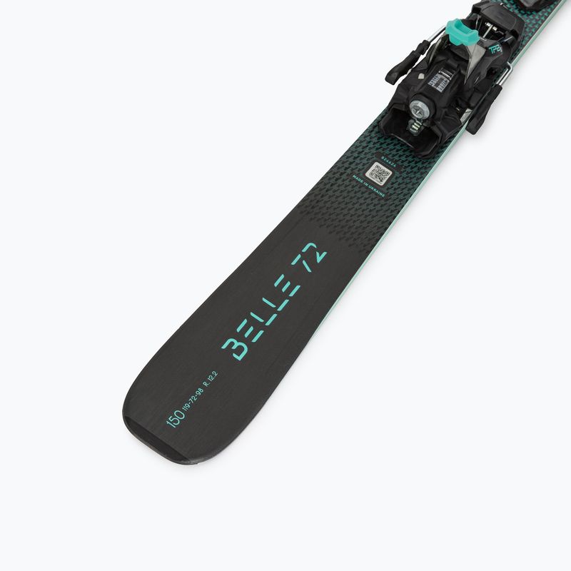 Narty zjazdowe damskie Nordica Belle DC 72 + wiązania TP2LT11 FDT black/teal 7