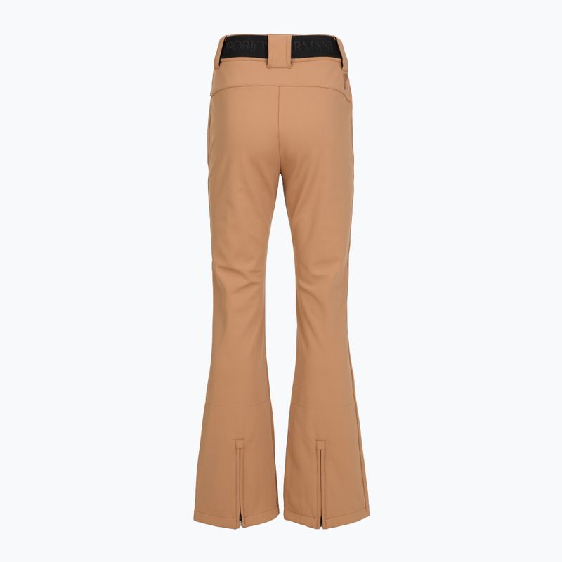 Spodnie narciarskie damskie EA7 Emporio Armani Pure Softshell Waisted mocha mousse 2