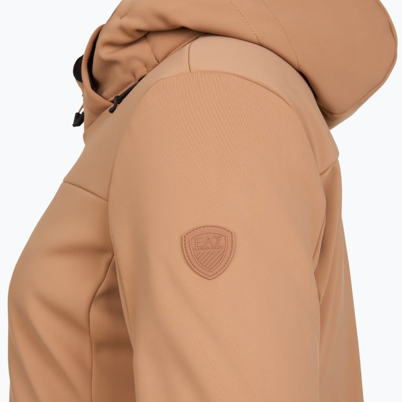 Kurtka narciarska damska EA7 Emporio Armani Pure Softshell mocha mousse 3