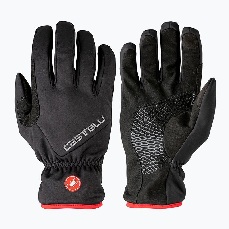 Rękawiczki rowerowe męskie Castelli Entrata Thermal black