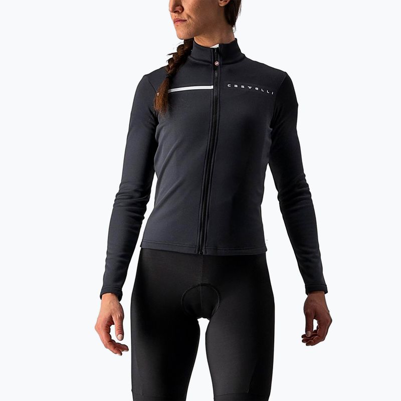Bluza rowerowa damska Castelli Sinergia 2 Jersey FZ W light black/white