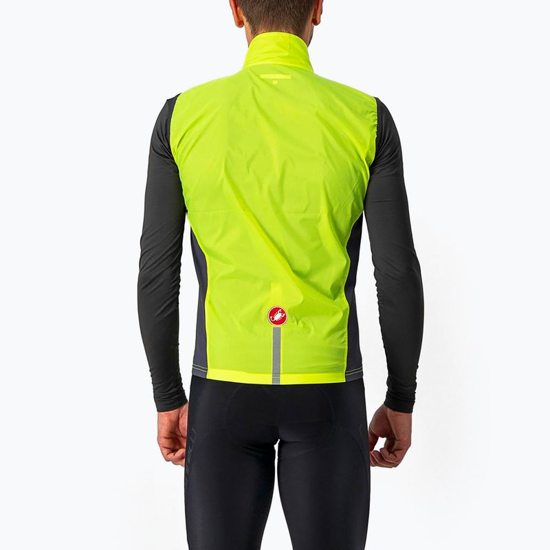 Kamizelka rowerowa męska Castelli Squadra Stretch electric lime/dark gray 2