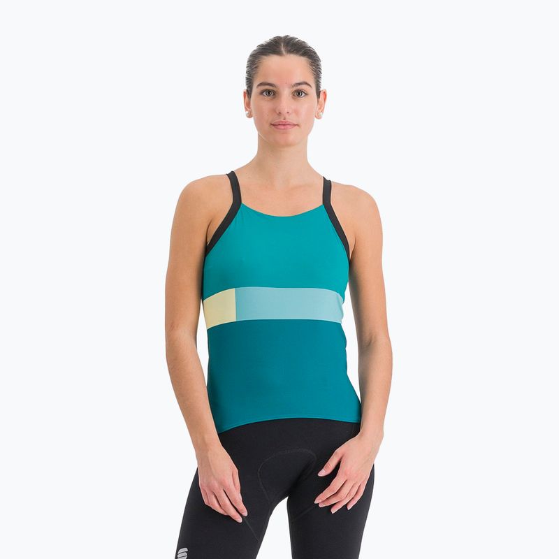 Koszulka rowerowa damska Sportful Snap Top shade spuce/light green 4