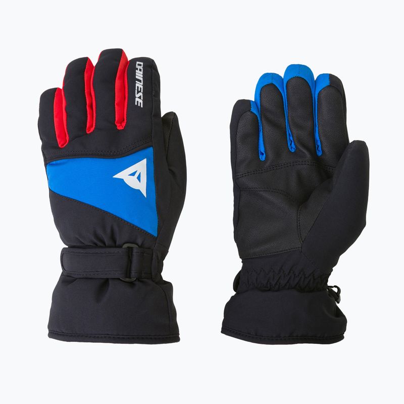 Rękawice narciarskie dziecięce Dainese Hp Scarabeo black taps/high risk red/lapi