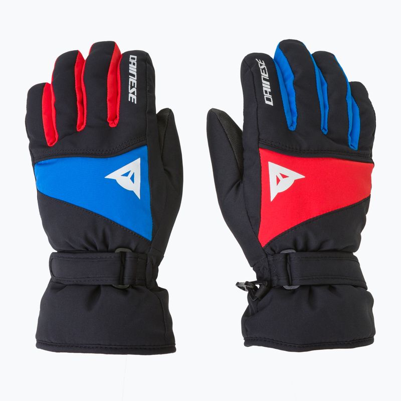 Rękawice narciarskie dziecięce Dainese Hp Scarabeo black taps/high risk red/lapi 4