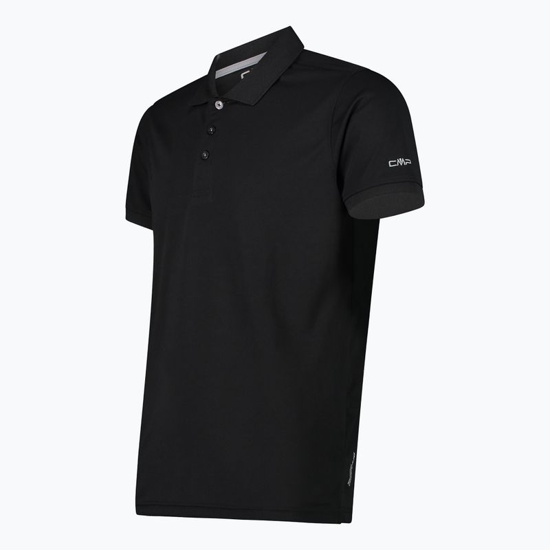 Koszulka polo męska CMP 3T60077 Polo nero/cemento 3