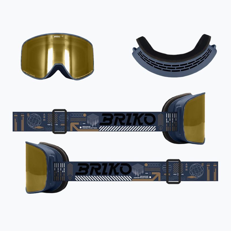 Gogle narciarskie Briko Chino Sharp Lite graphic pickled bluewood 5
