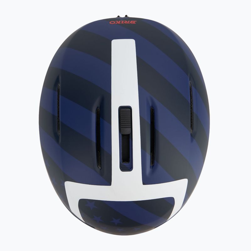 Kask narciarski Briko Aran USA matt tangaroa blue/biscay blue/cardinal red/white 6