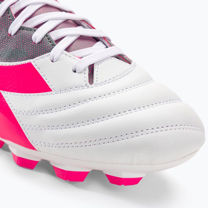 Buty piłkarskie męskie Diadora Brasil Elite Veloce GR LPU white/pink fluo/blue fluo 7