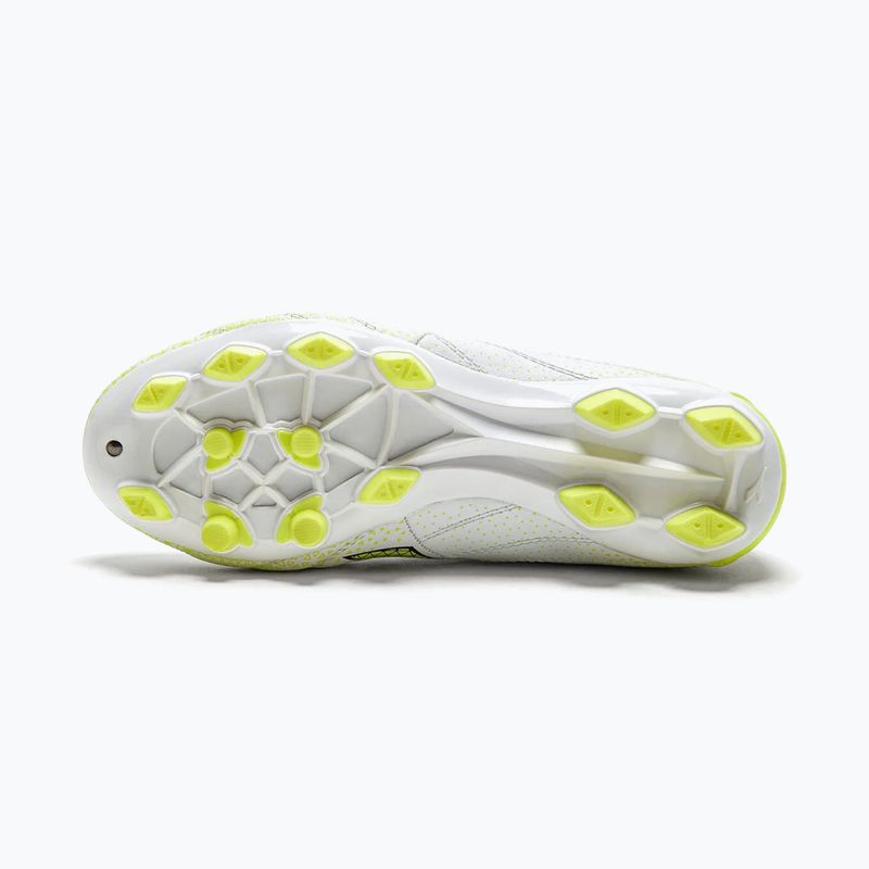 Buty piłkarskie dziecięce Diadora Brasil Elite GR LT LPU Y white/black/fluo yellow 14