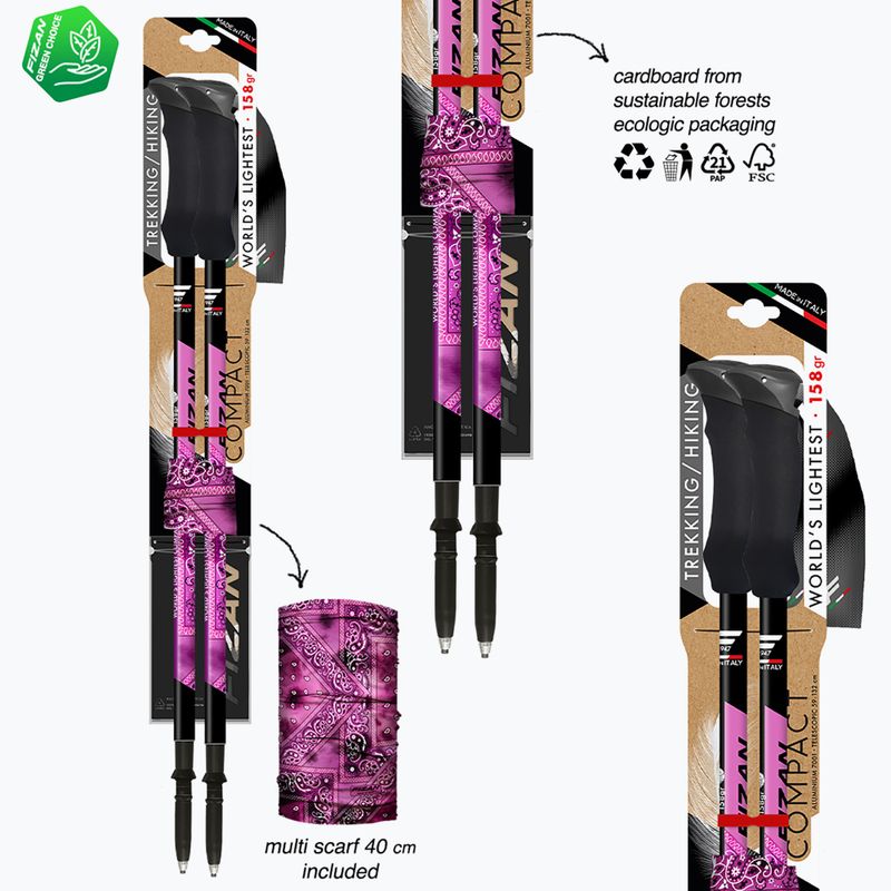 Kije trekkingowe Fizan Compact MS magenta 6
