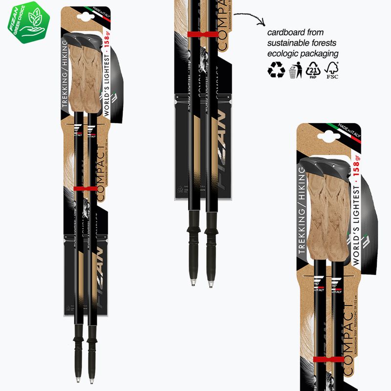 Kije trekkingowe Fizan Compact Tech beige 6