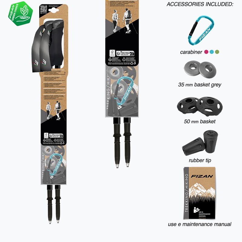 Kije trekkingowe Fizan Compact green 7