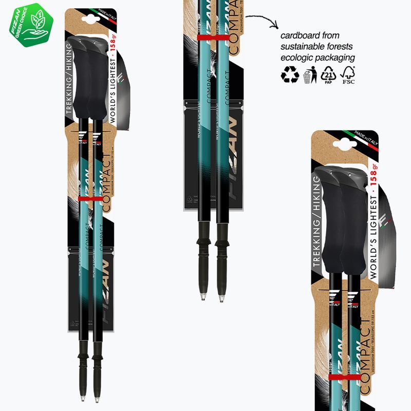 Kije trekkingowe Fizan Compact water green 6