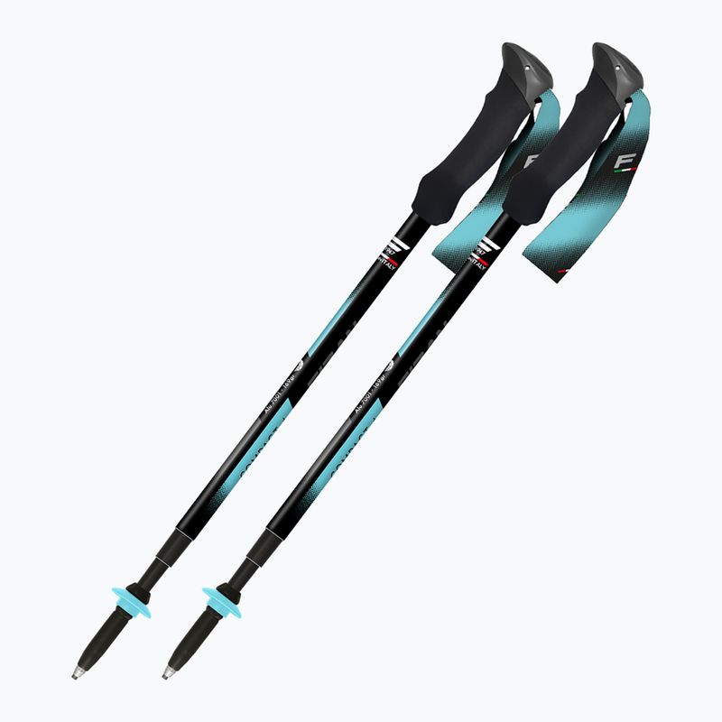 Kije trekkingowe Fizan Compact Tech 4 light blue