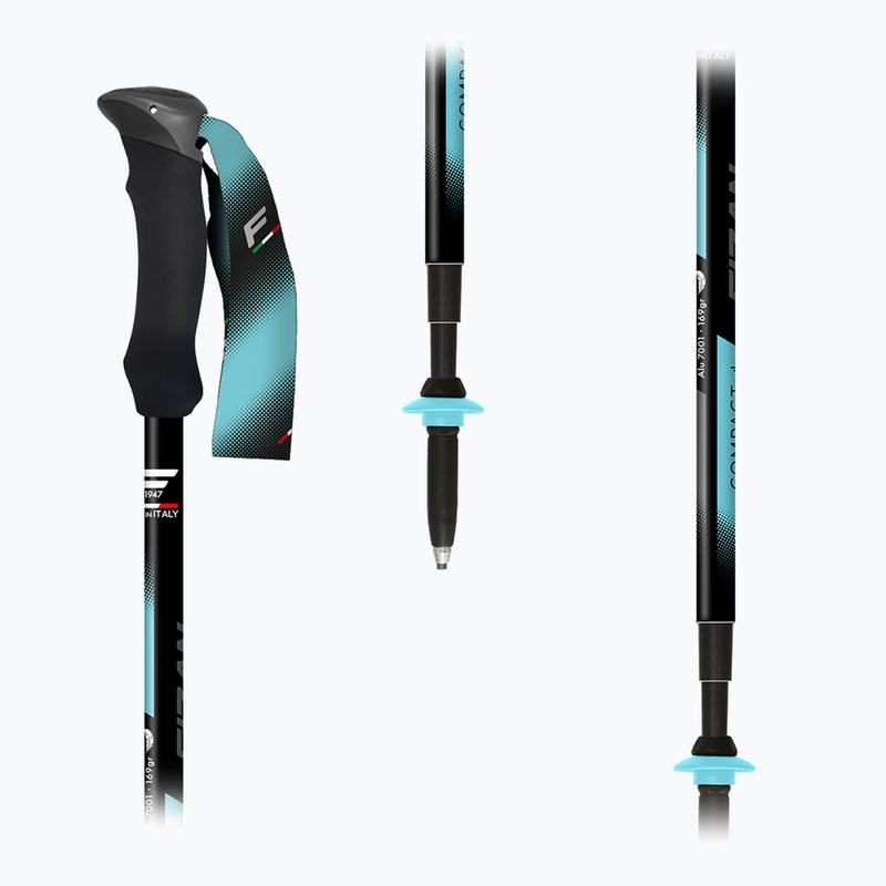 Kije trekkingowe Fizan Compact Tech 4 light blue 5