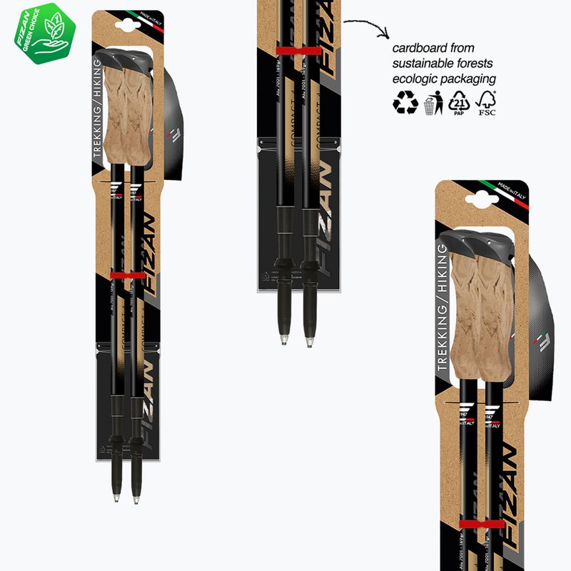 Kije trekkingowe Fizan Compact Tech 4 beige 6