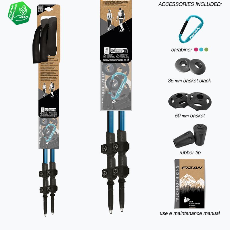 Kije trekkingowe Fizan Trek Pro L blue 5