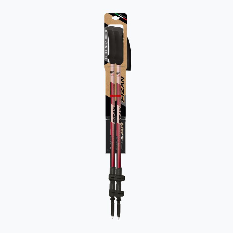 Kije trekkingowe Fizan Trek Pro L dark red 3
