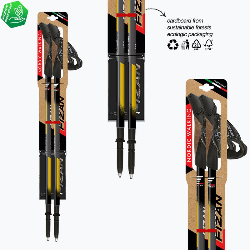 Kije nordic walking Fizan Lite Tech yellow 4