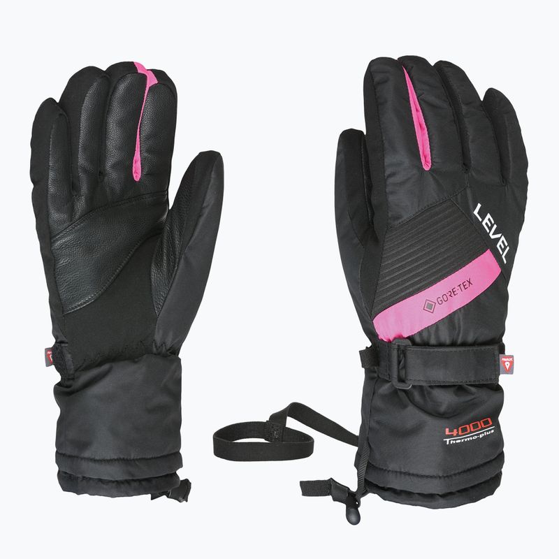 Rękawice narciarskie dziecięce Level Warmster Jr Gore-Tex fucsia