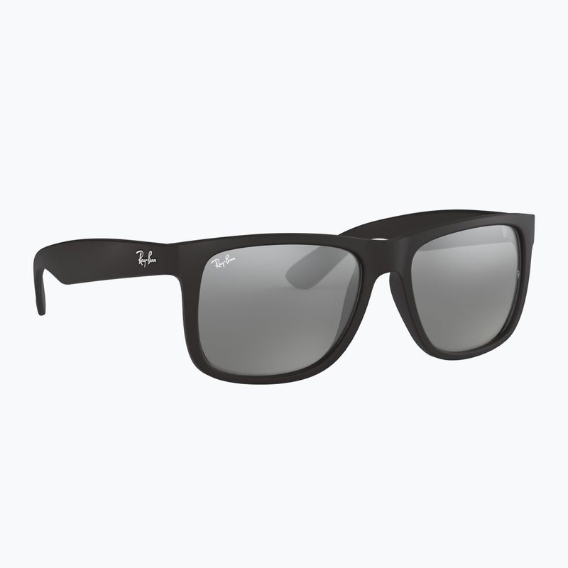 Okulary przeciwsłoneczne Ray-Ban Justin Classic matt black/silver grey mirror
