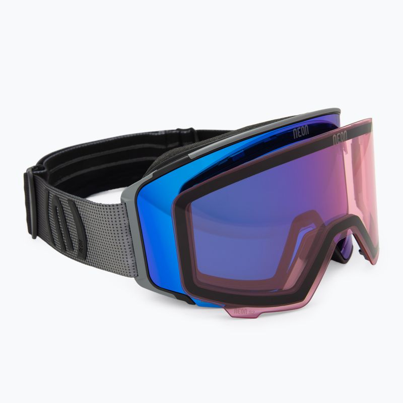 Gogle narciarskie Neon Ice black/anthracite/mirror blue/amber