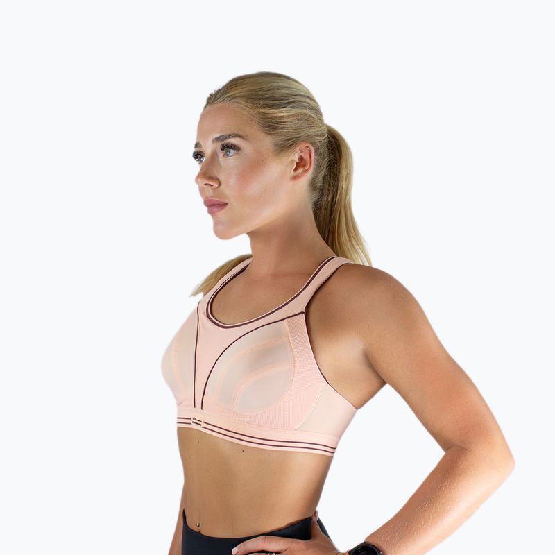 Biustonosz treningowy Shock Absorber Ultimate Run Bra pink glow 5