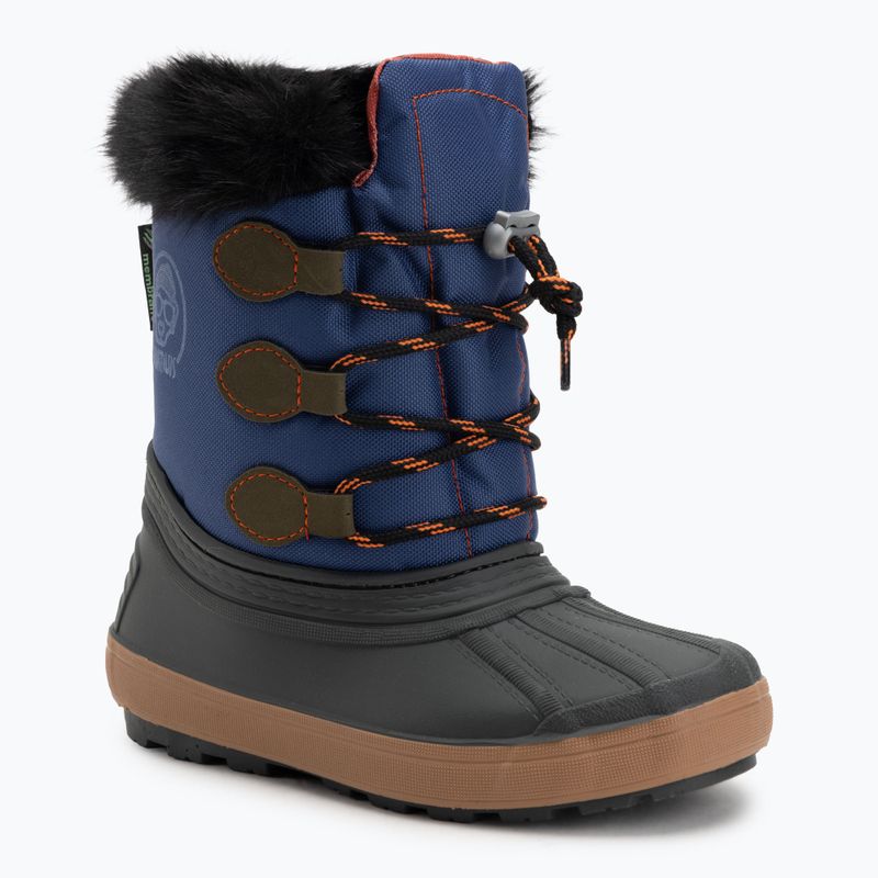 Śniegowce dziecięce BOATILUS Nippy 02 Sint. Leather green/blue