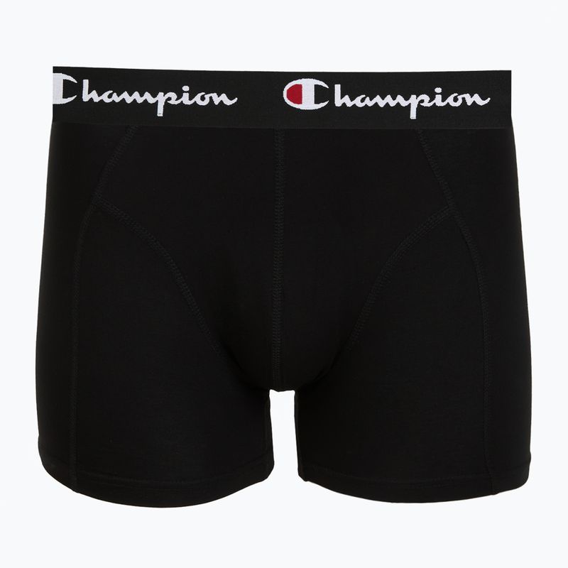 Bokserki męskie Champion Trunk Knit oxford grey melange/oxford grey melange/black 4