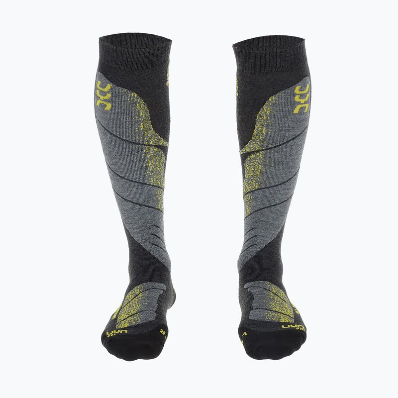 Skarpety narciarskie męskie UYN Ski All Mountain anthracite melange / yellow