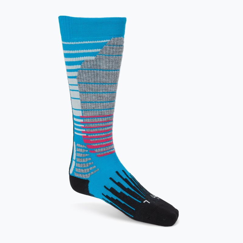 Skarpety snowboardowe damskie UYN Ski Snowboard turquoise/black