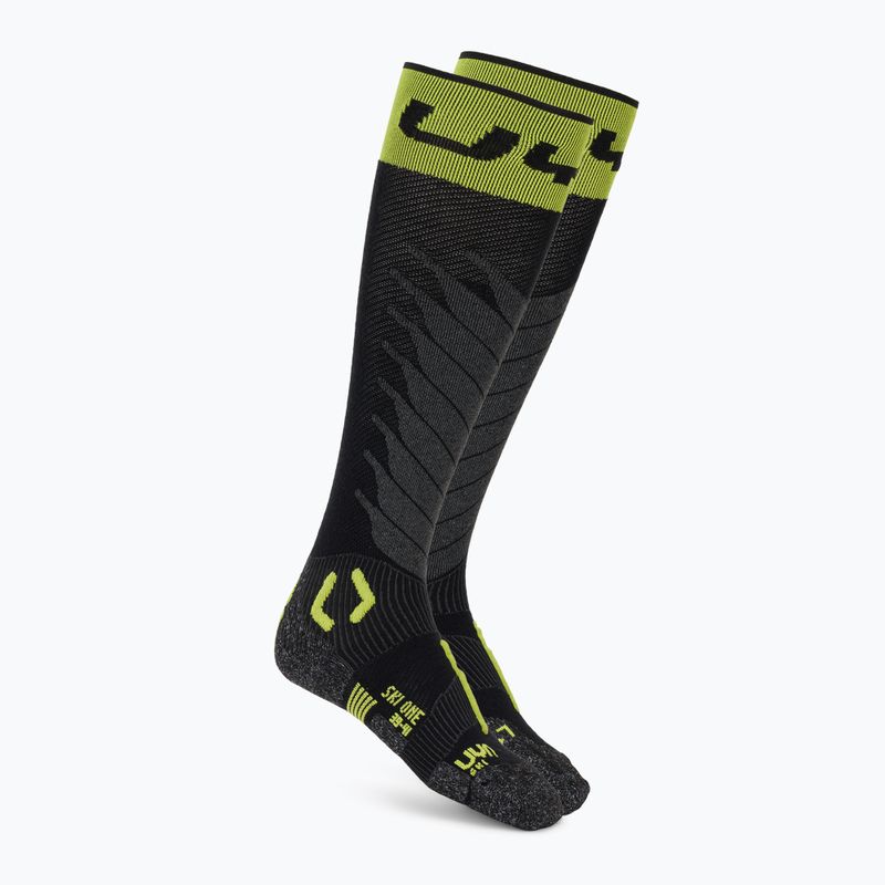 Skarpety narciarskie męskie UYN Ski One Merino black/lime