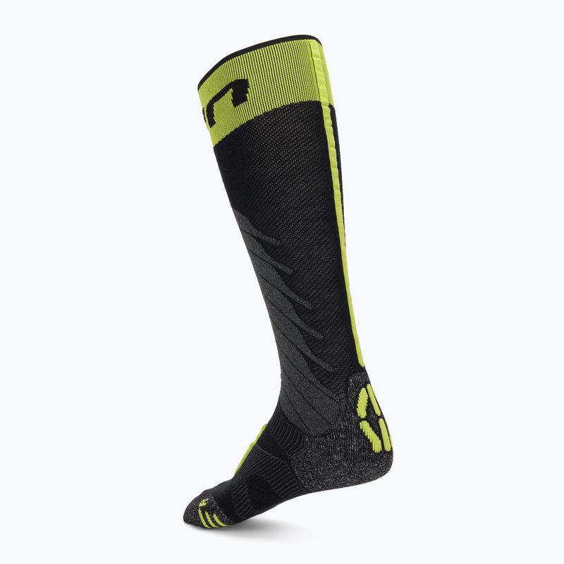Skarpety narciarskie męskie UYN Ski One Merino black/lime 2