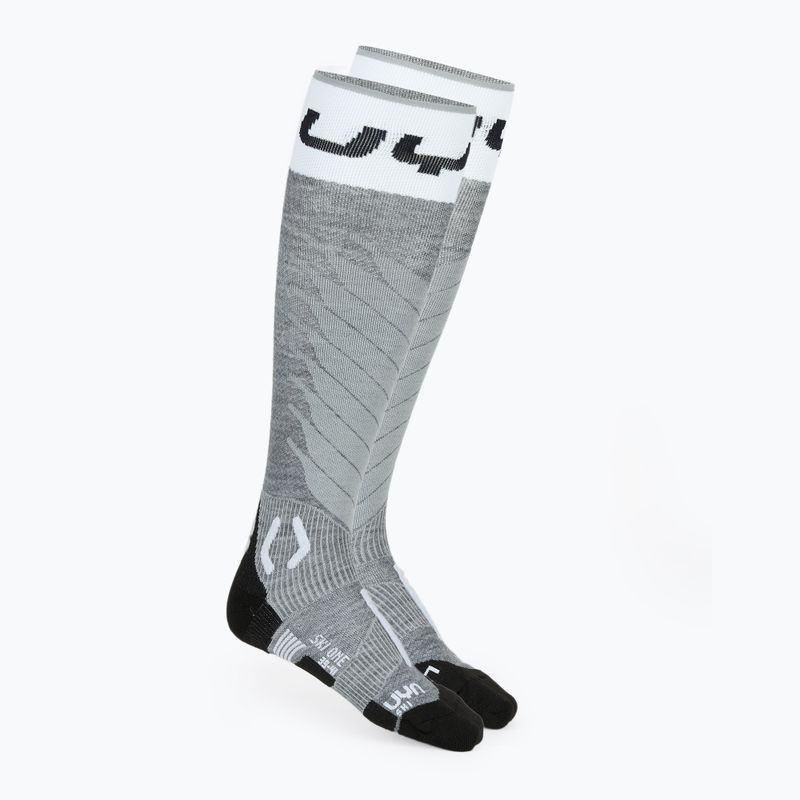 Skarpety narciarskie męskie UYN Ski One Merino grey melange/white