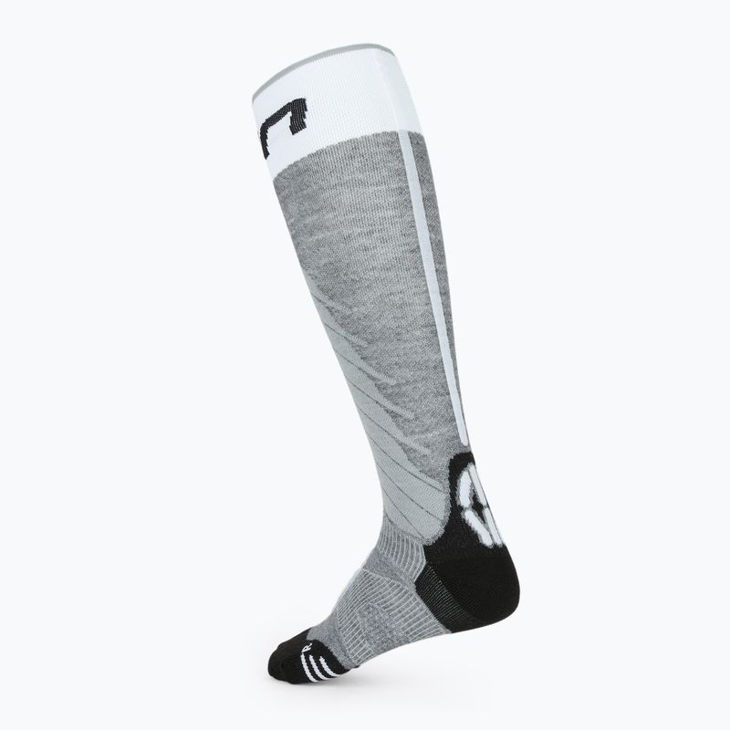 Skarpety narciarskie męskie UYN Ski One Merino grey melange/white 2