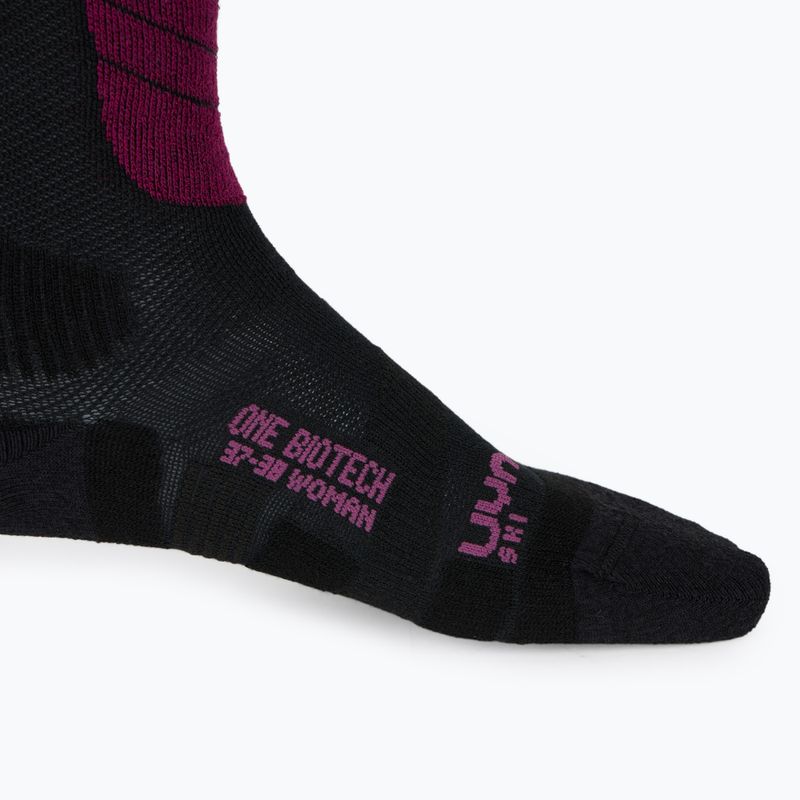 Skarpety narciarskie damskie UYN Ski One Biotech black/purple 4